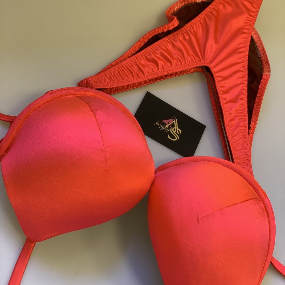 Red Orange satin base