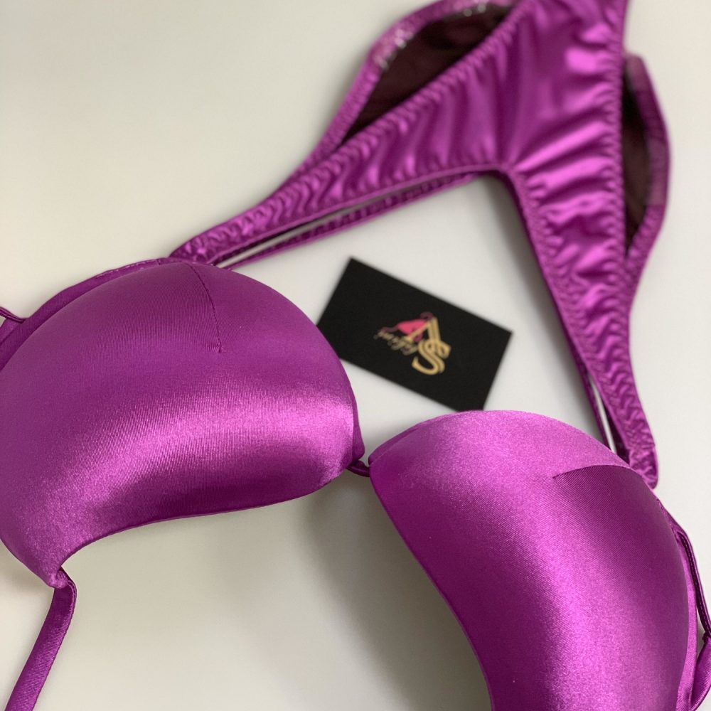 Violet Fuchsia satin base